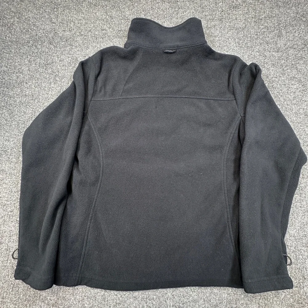 Columbia Interchange Benton Springs Fleece Jacket Womens XL Black Zip Shacket - Picture 3 of 8